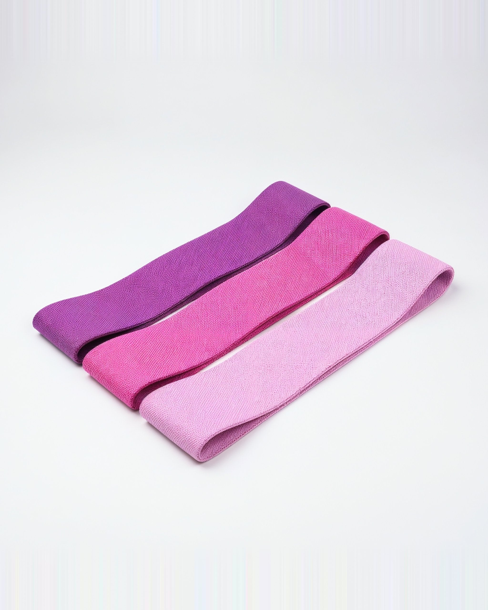 Pilates Bänder von CASALEO in drei Stärken in Light Pink #Farbe_Light Pink