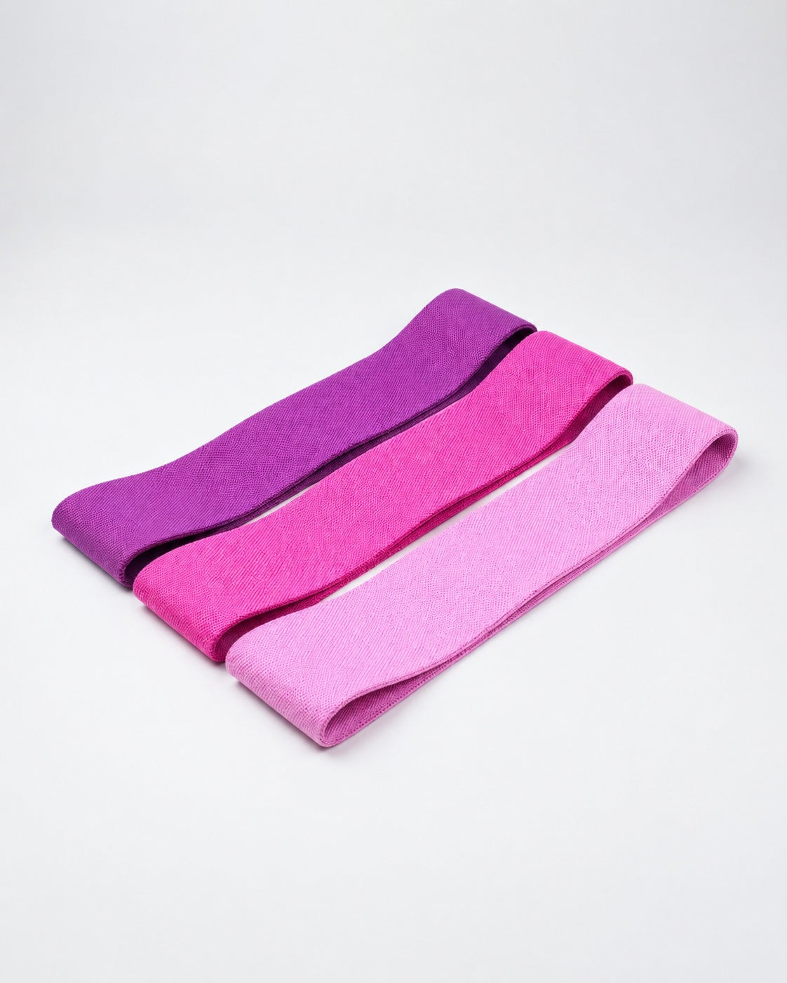 Pilates Bänder von casaleo in drei Stärken in Light Pink #Farbe_Light Pink