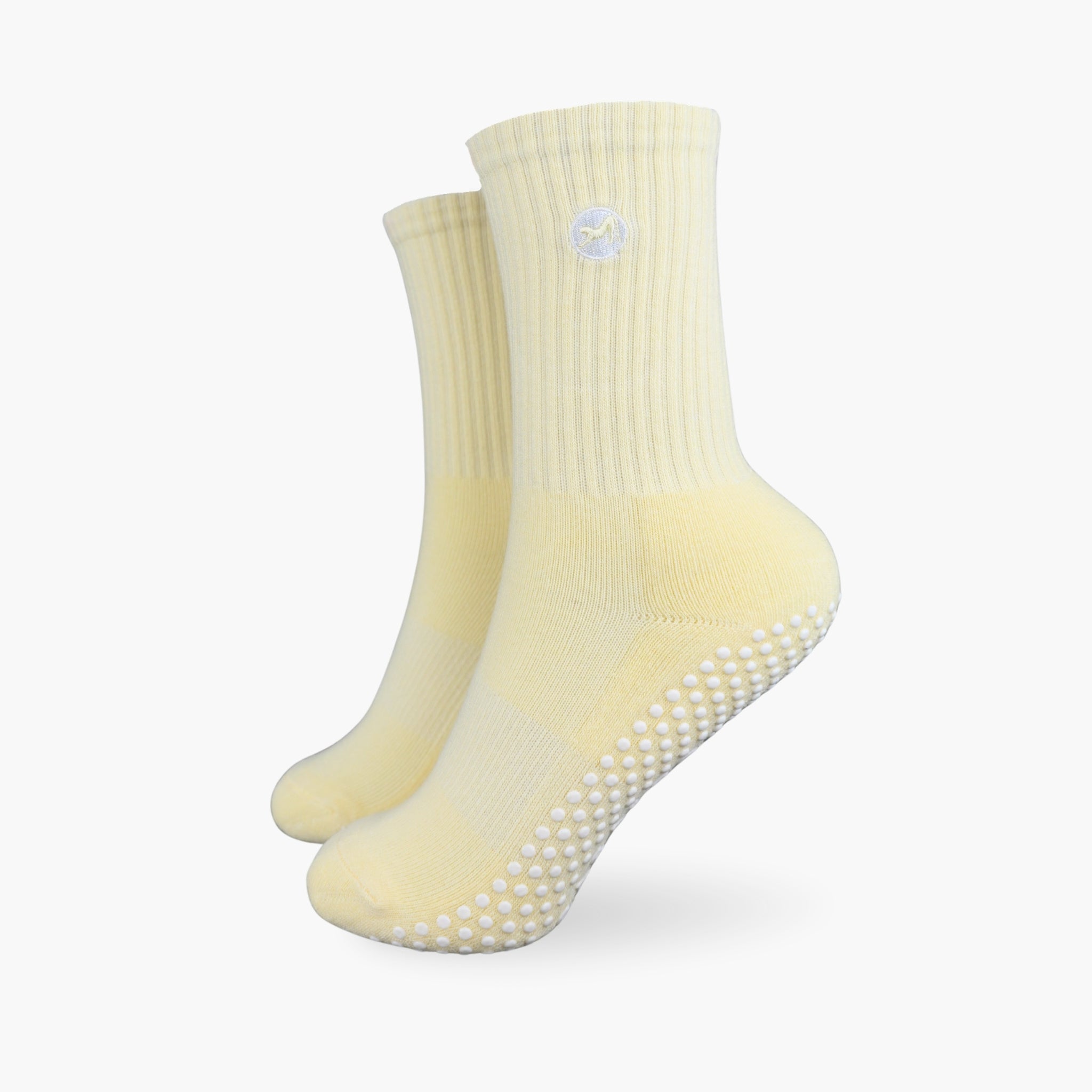 CASALEO Grip Socken in Butter Yellow Gelb, optimal für Pilates, Yoga und Barre