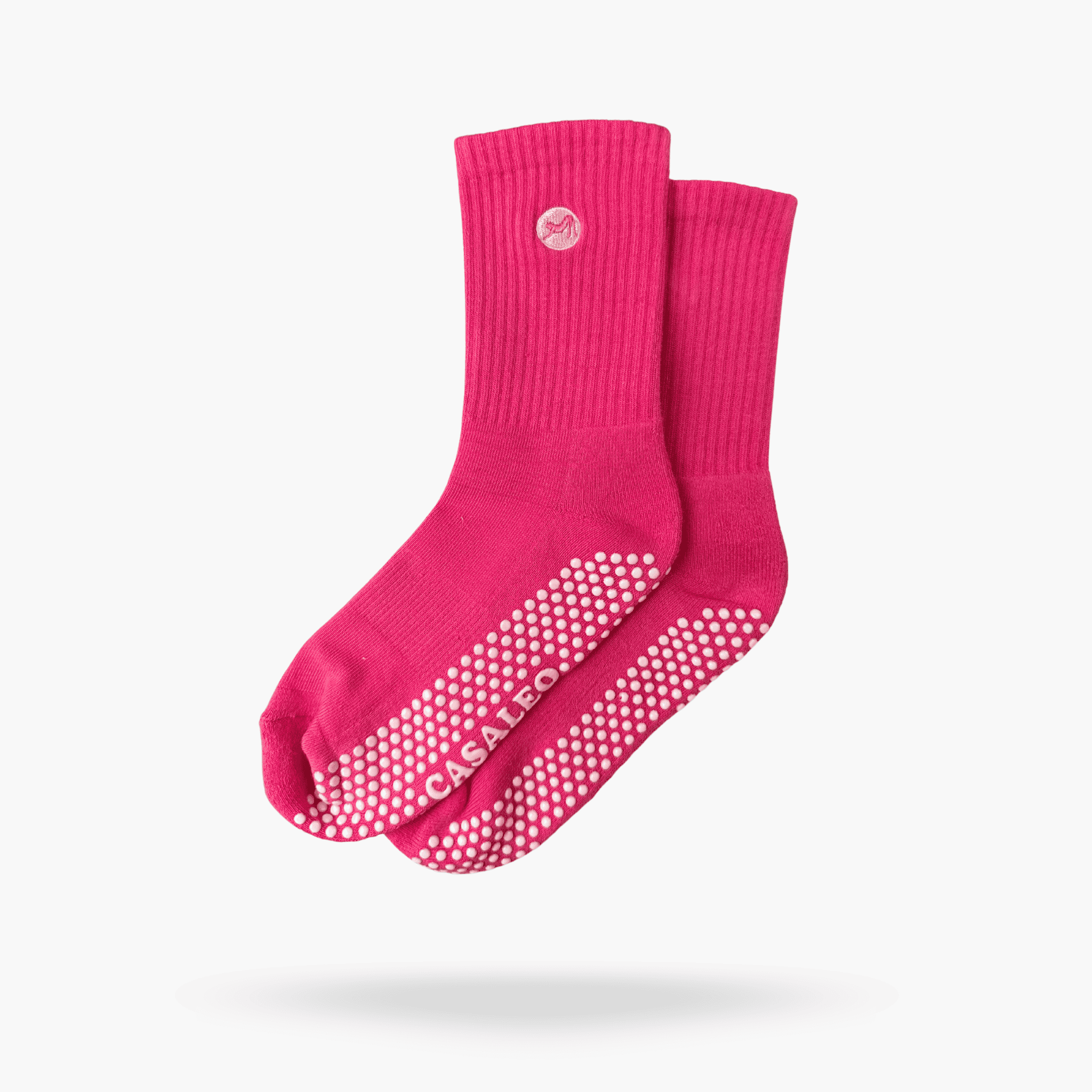 CASALEO Grip Socken in Magenta, optimal für Pilates, Yoga und Barre