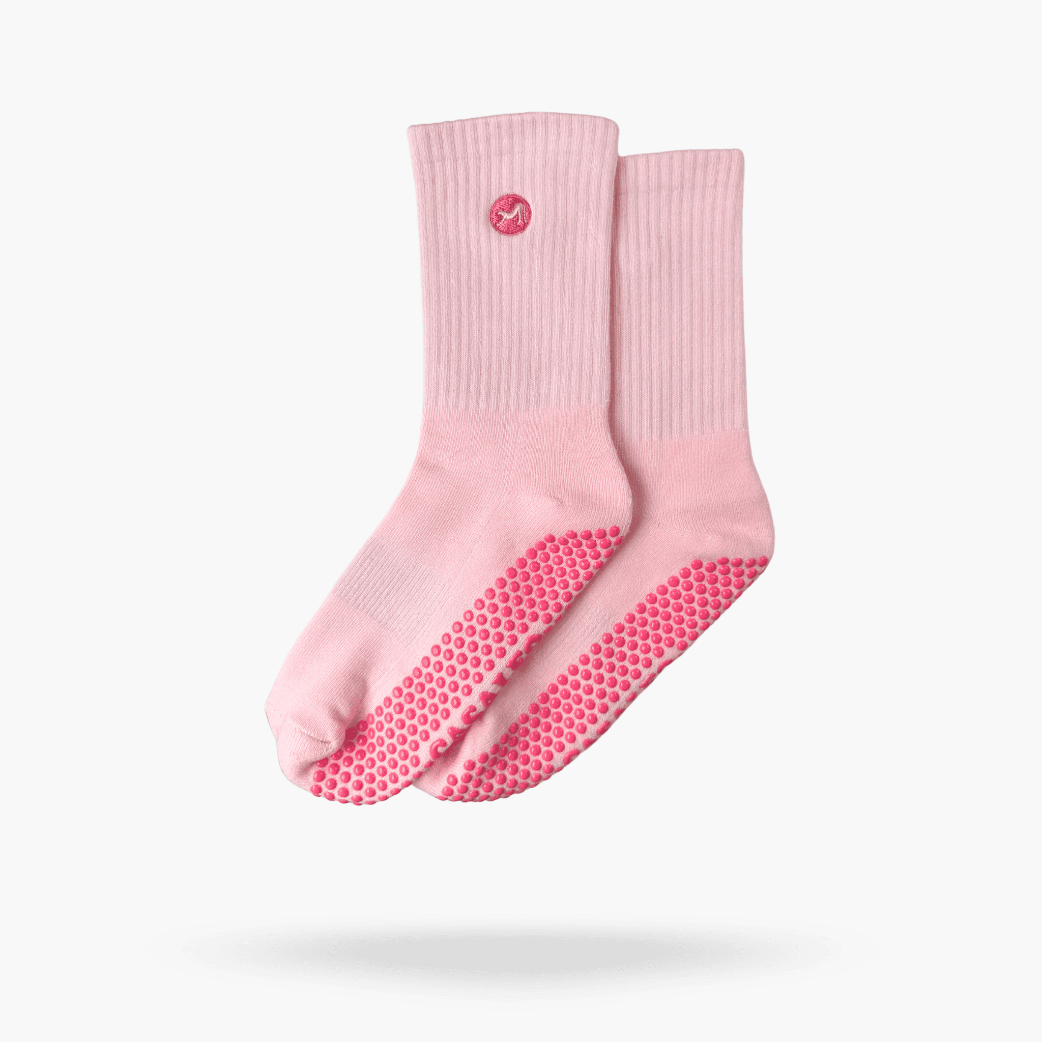 CASALEO Grip Socken in Strawberry Foam Pink, optimal für Pilates, Yoga und Barre