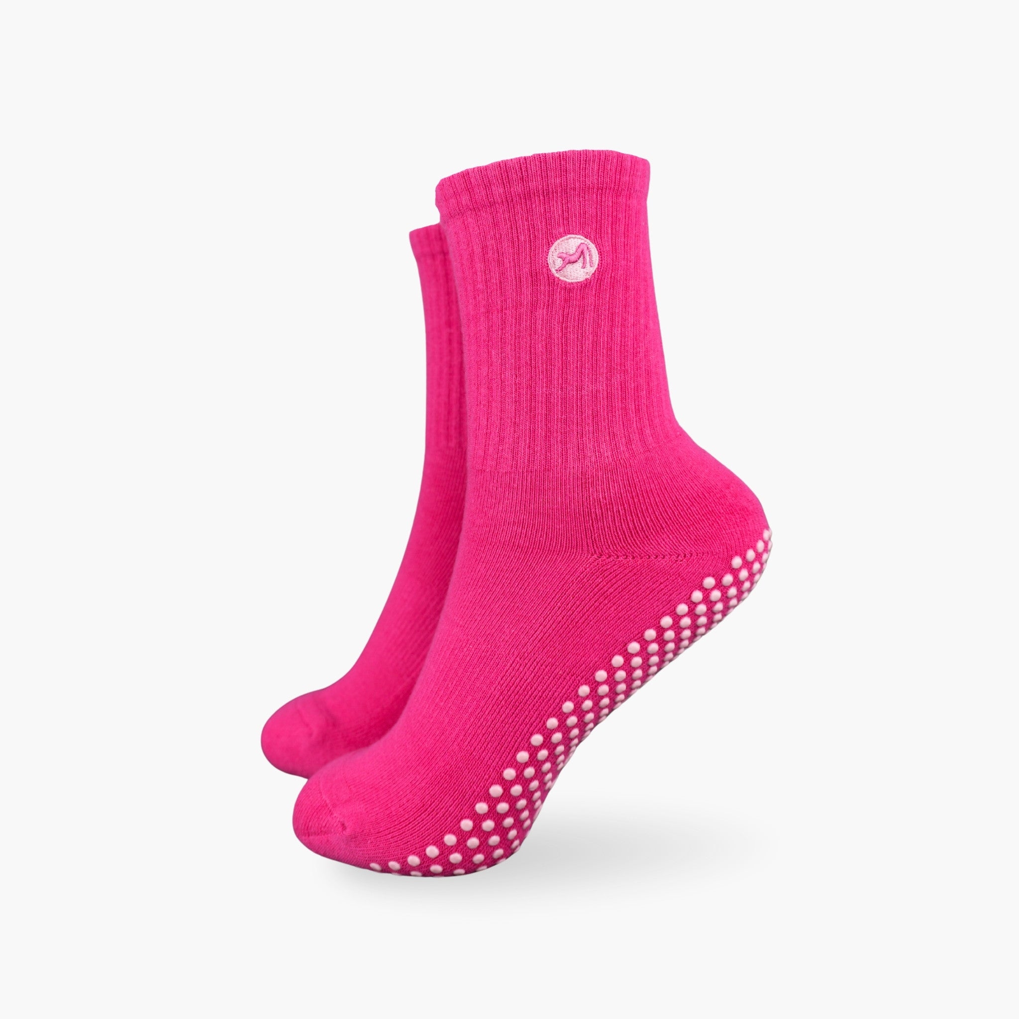 CASALEO Grip Socken in Magenta, optimal für Pilates, Yoga und Barre
