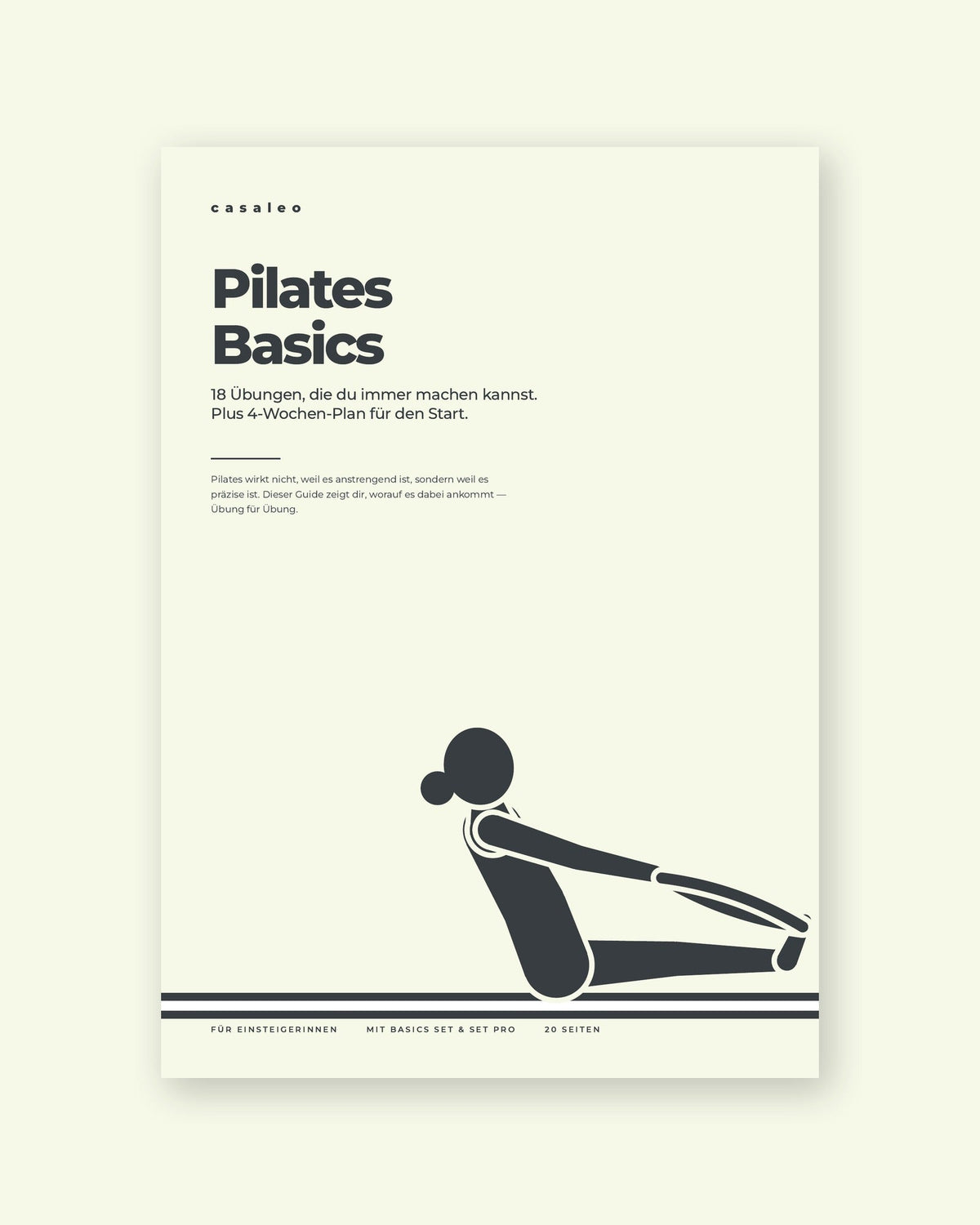 casaleo Pilates Basics Guide – Cover, 20 Seiten