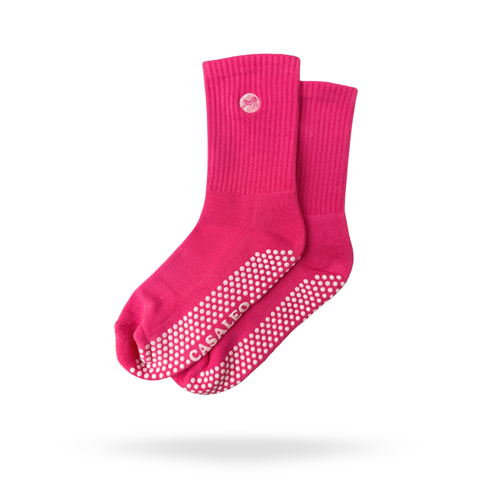 CASALEO Grip Socken in Magenta, optimal für Pilates, Yoga und Barre