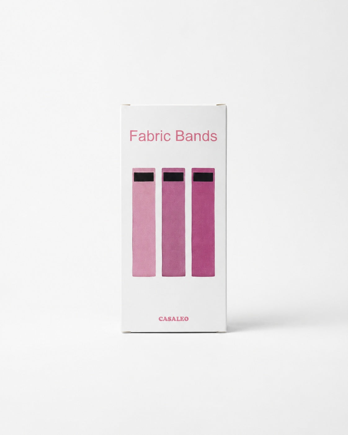 Verpackung von casaleo Pilates Bändern in Light Pink #Farbe_Light Pink