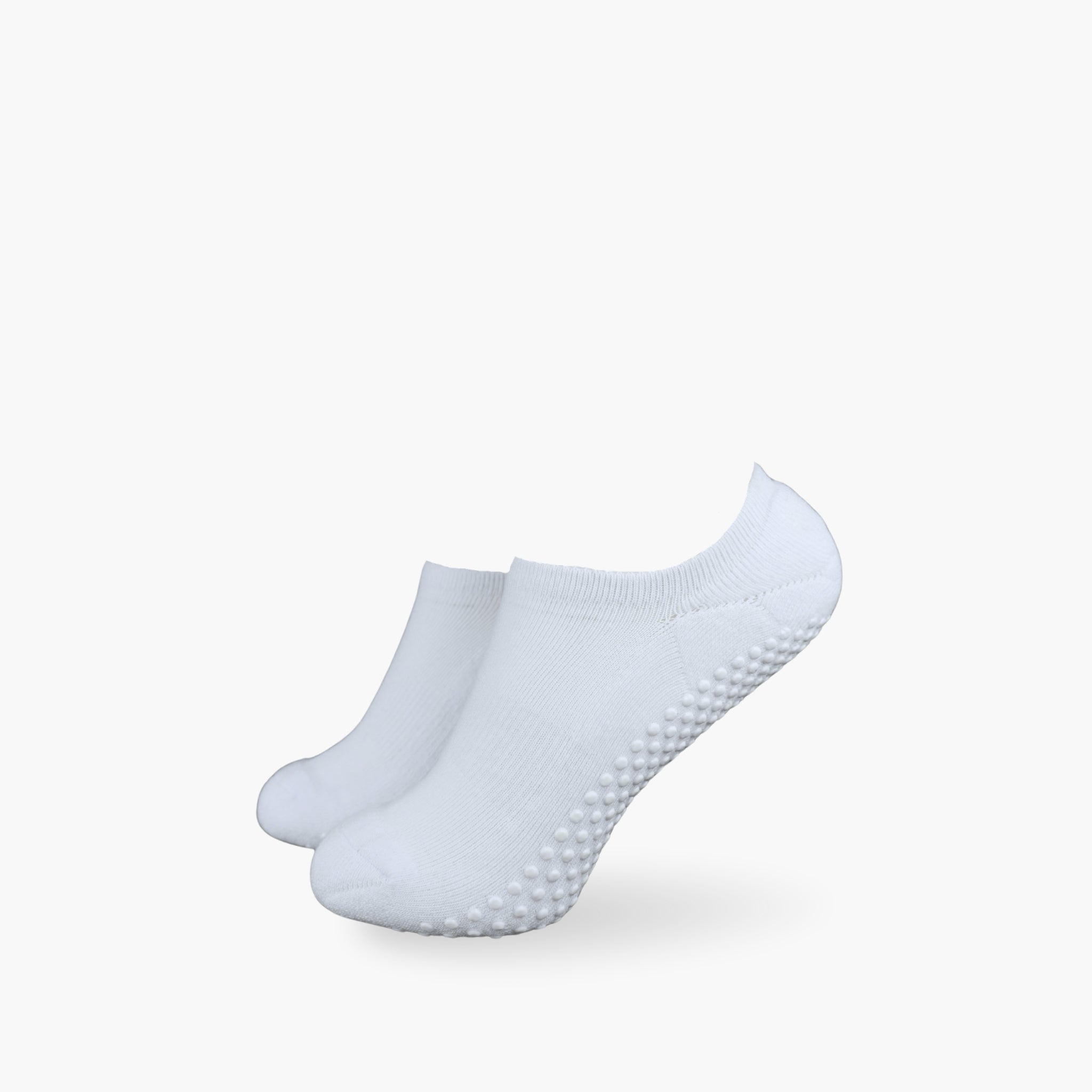 CASALEO Pilates Socken in Weiß in Extra-Kurz vor weißem Hintergrund