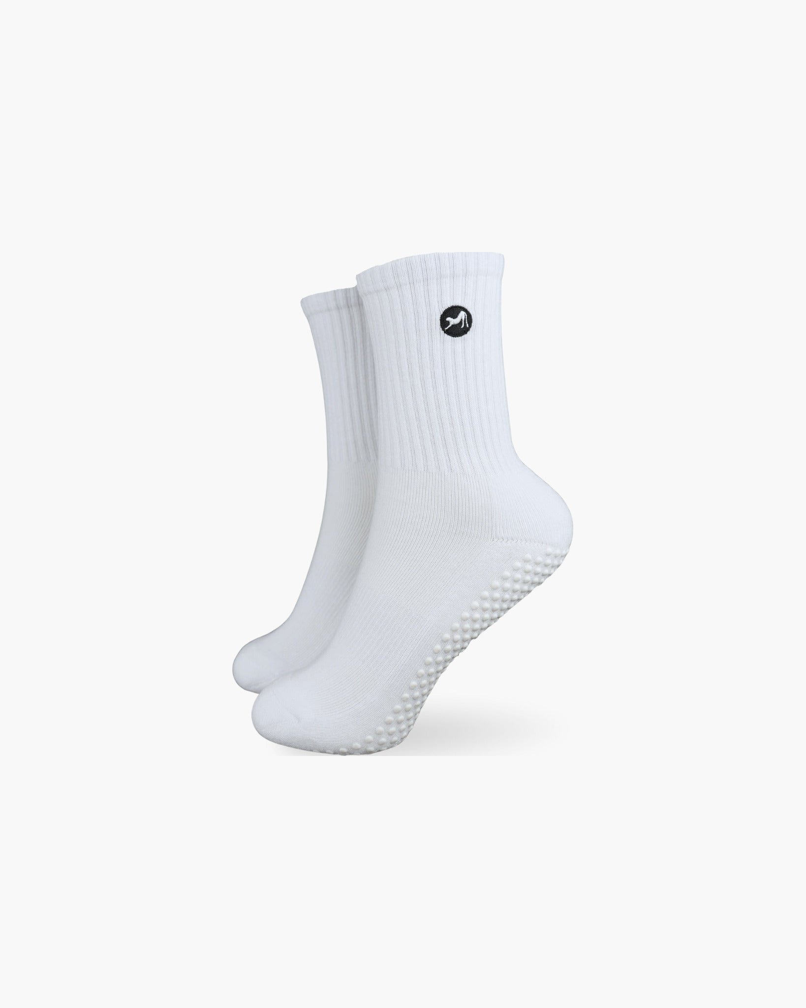 CASALEO Grip Socken in Weiß, optimal für Pilates, Yoga und Barre