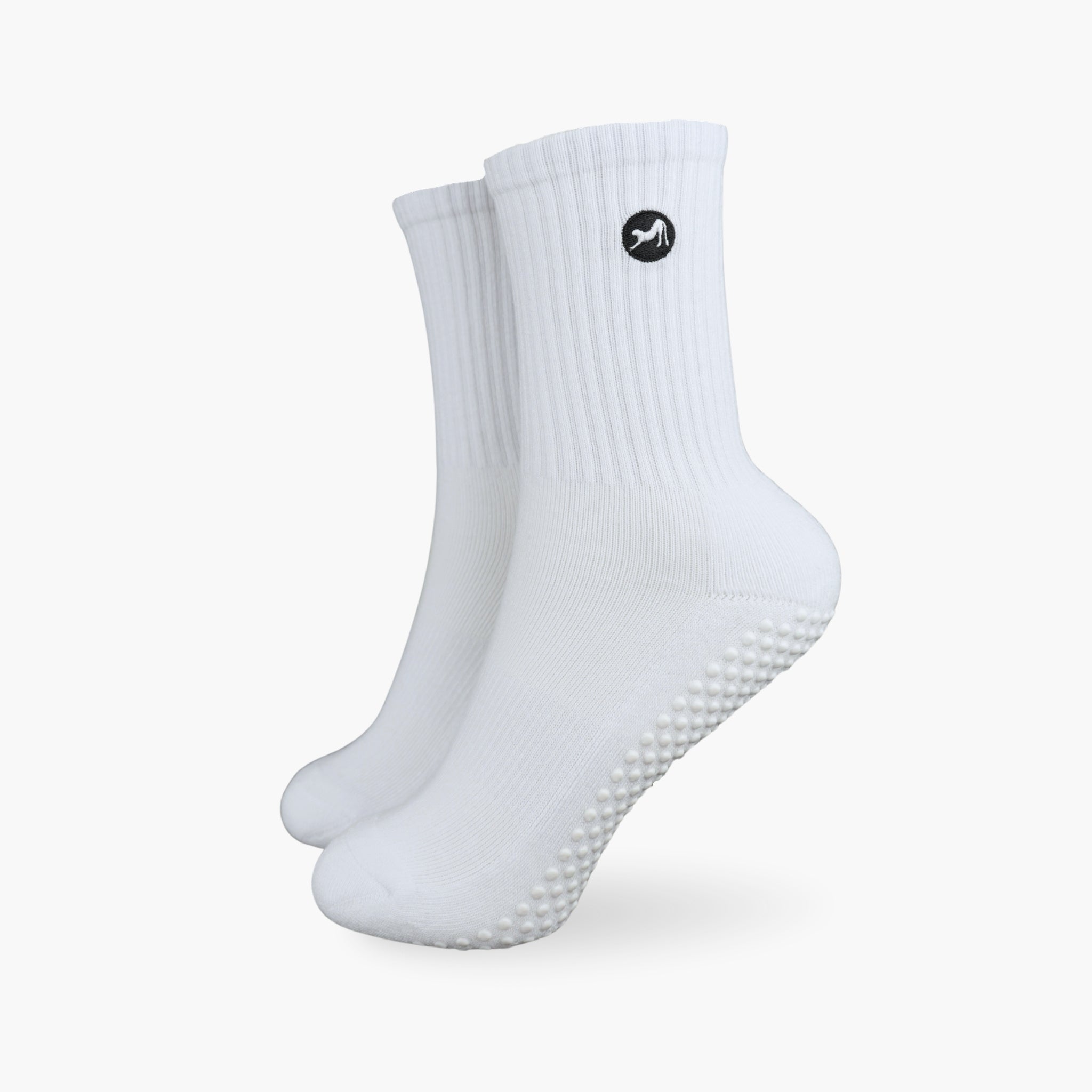 CASALEO Grip Socken in Weiß, optimal für Pilates, Yoga und Barre