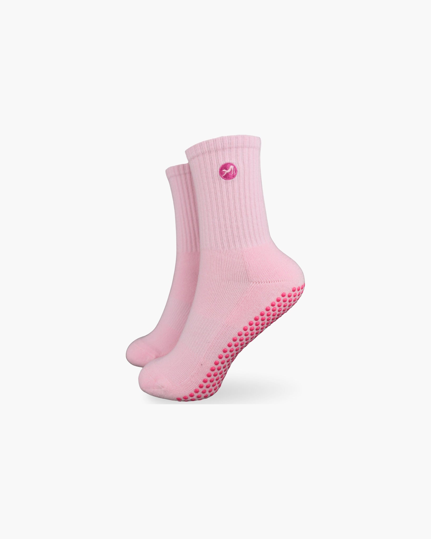 CASALEO Grip Socken in Strawberry Foam Pink, optimal für Pilates, Yoga und Barre