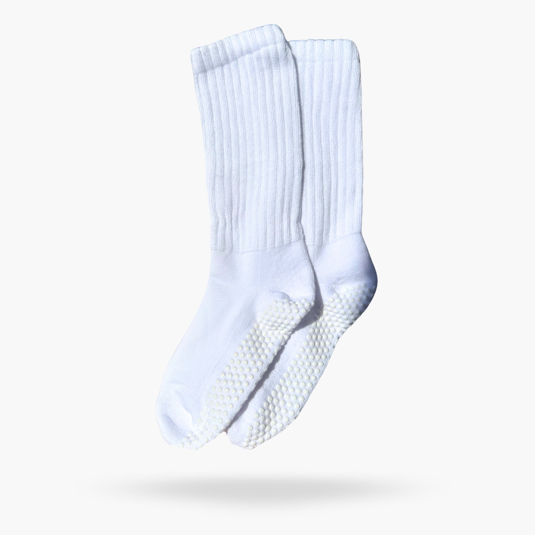 Pilates Socke für den Winter in Weiß von CASALEO