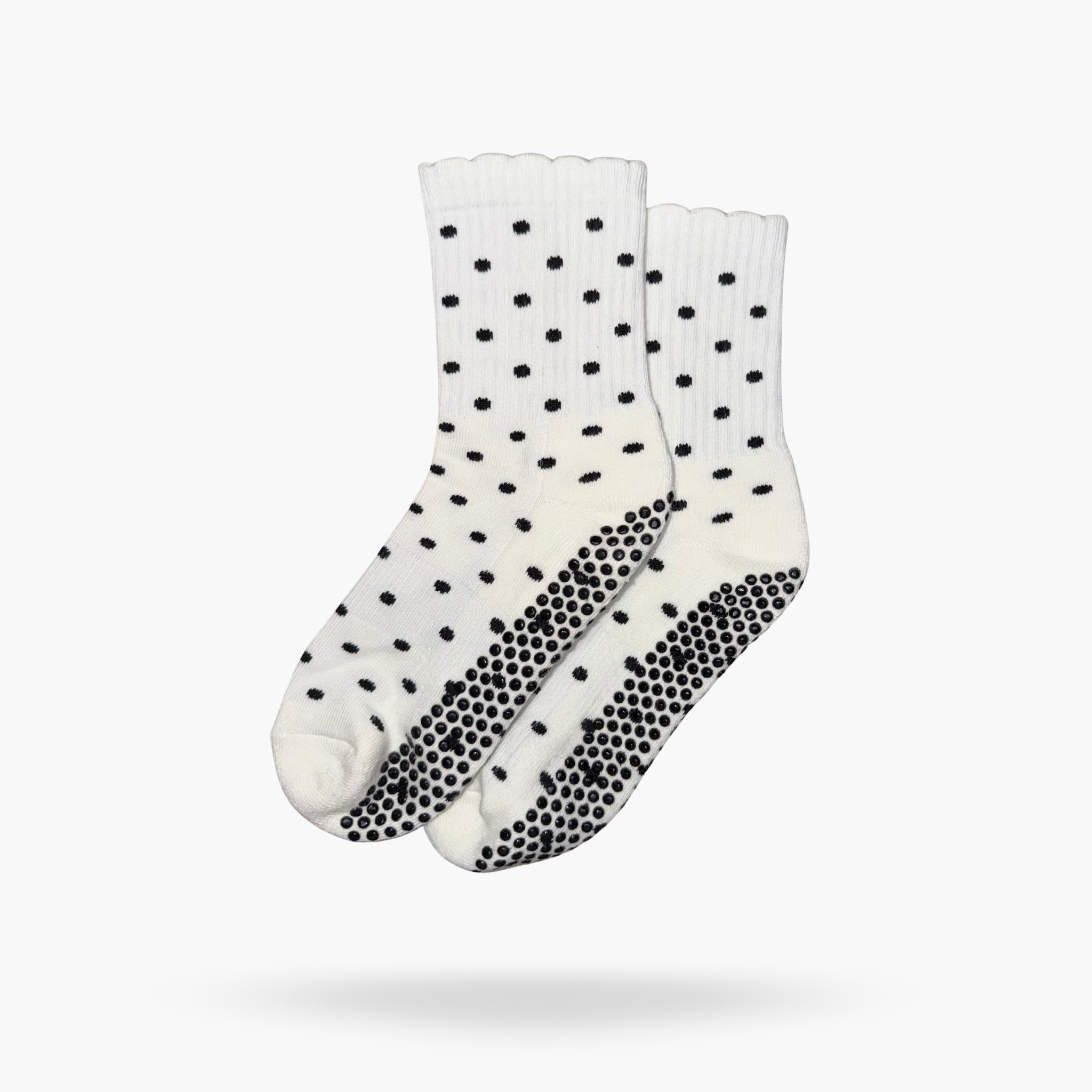 CASALEO Grip Socken mit Polkadot Muster, optimal für Pilates, Yoga und Barre