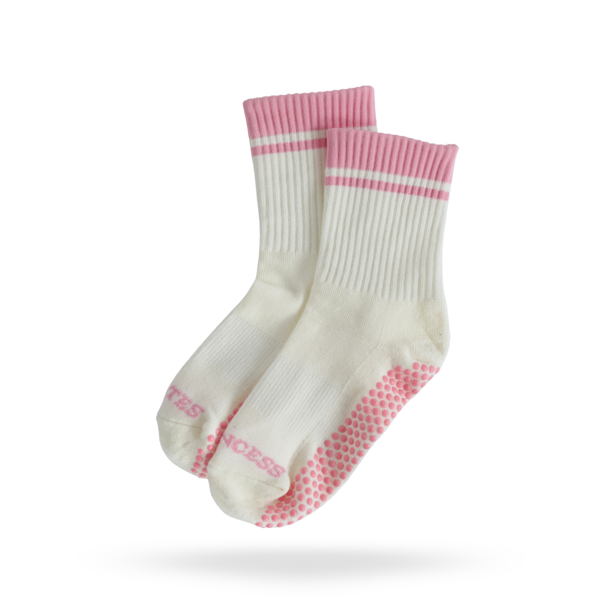 Pilates Socken in Weiß und Pink, Modell PILATES PRINCESS