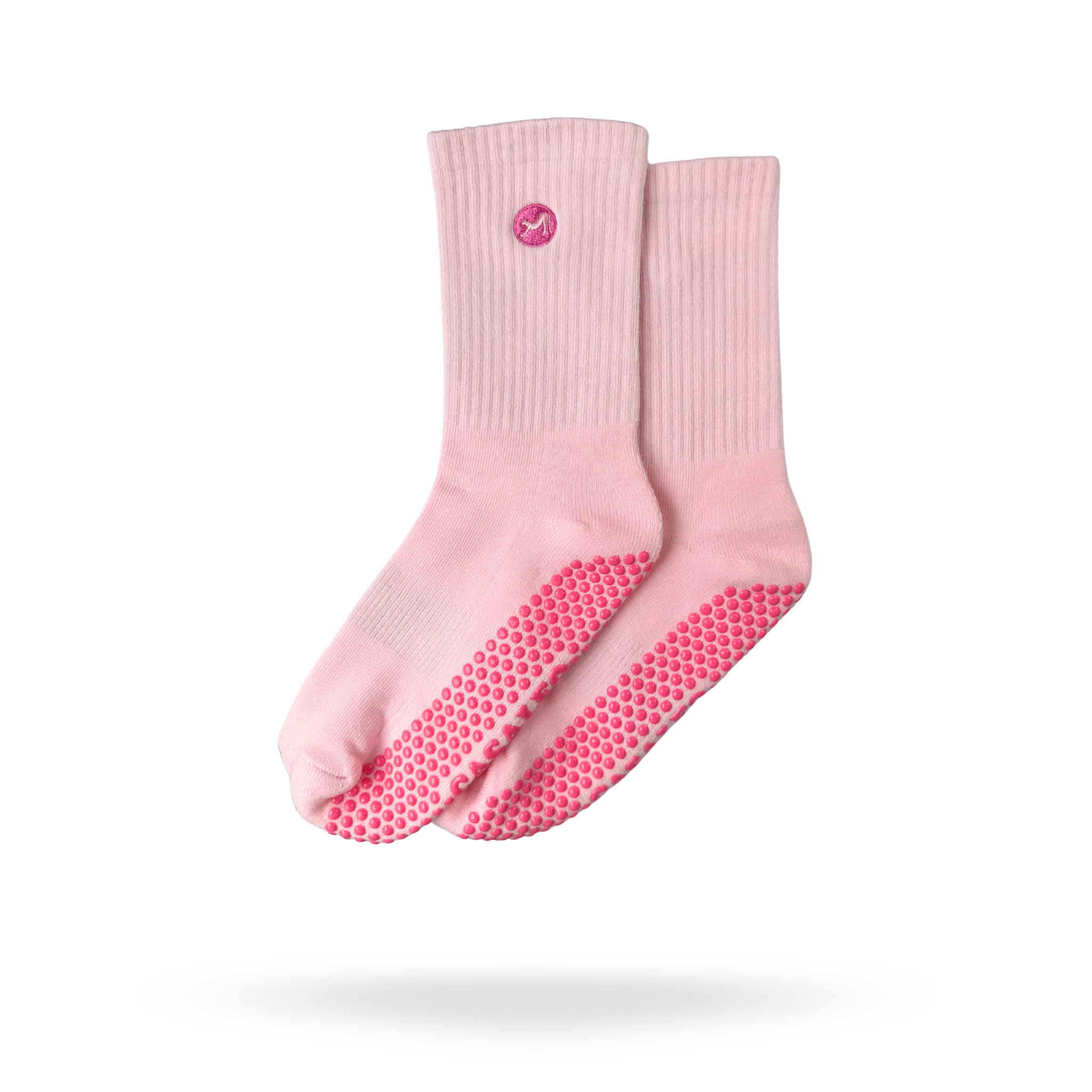CASALEO Grip Socken in Strawberry Foam Pink, optimal für Pilates, Yoga und Barre