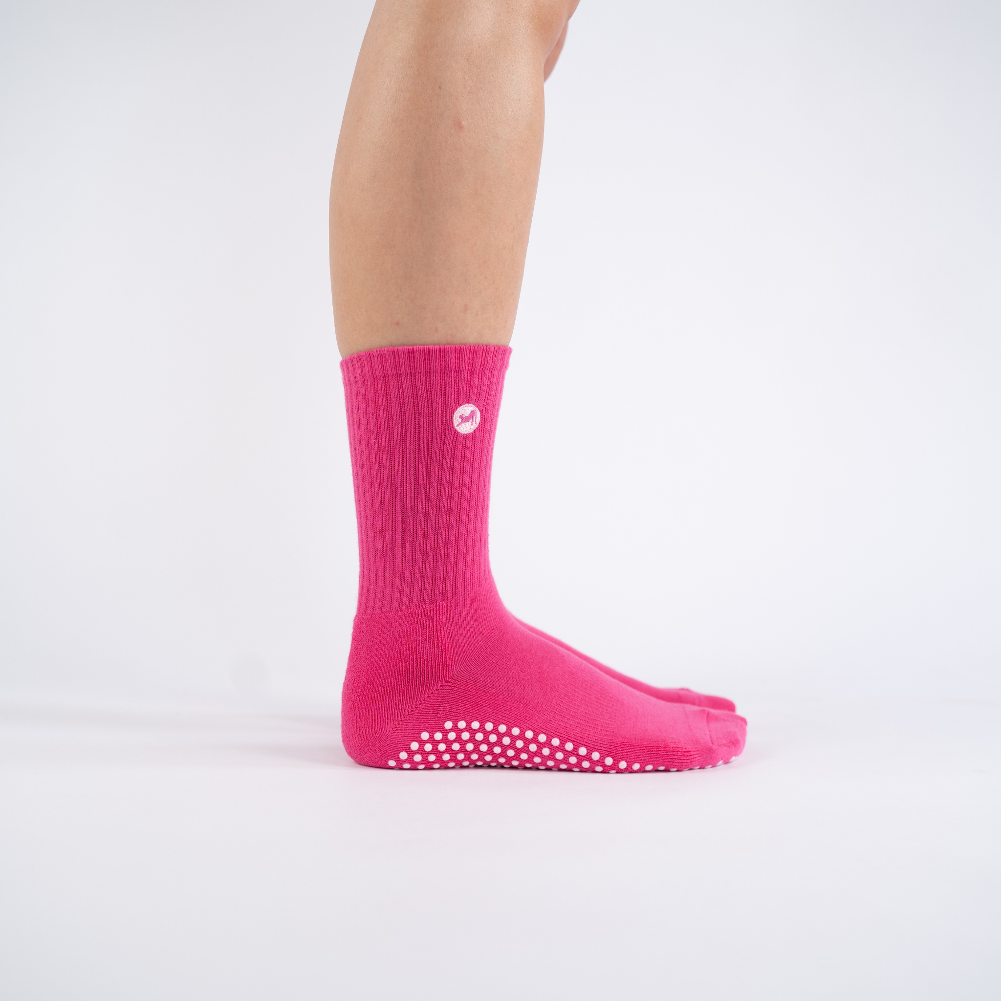 CASALEO Pilates Socken in Magenta von der Seite