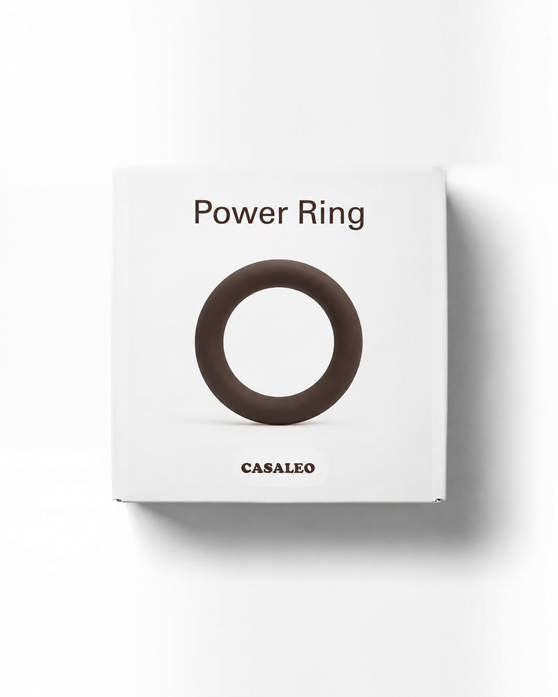 Verpackung des casaleo Power Ring in Chocolate Brown #Farbe_Chocolate Brown